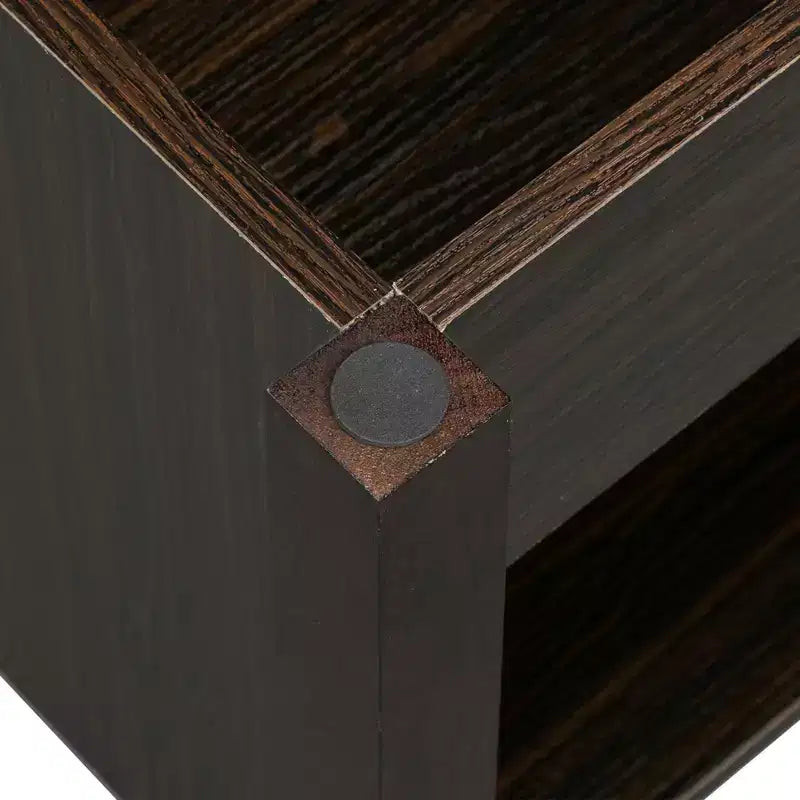 Table basse relevable Karl Home Lift, meuble moderne avec compartiment caché et plateau relevable, marron