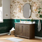 Miroir de courtoisie de salle de bain ovale rectangulaire mat 24 x 36, miroir mural au-dessus de l'évier avec verre trempé HD et cadre en aluminium résistant à la rouille