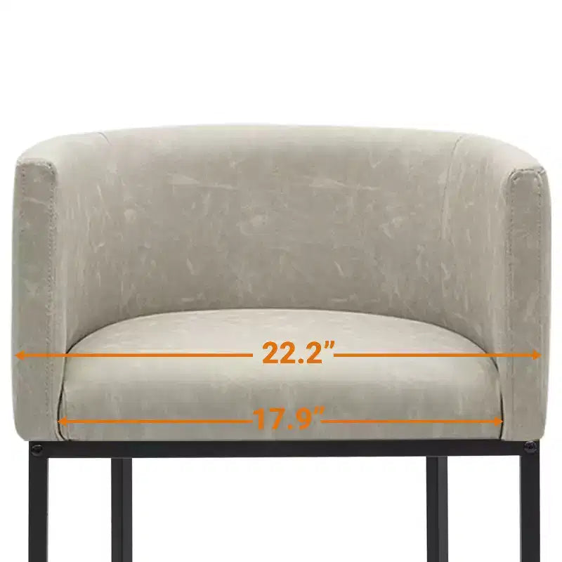 NEWLAYOUT Lot de 2 tabourets de bar hauteur comptoir, hauteur d'assise 61 cm, pour salle à manger, tabourets de bar en cuir PU