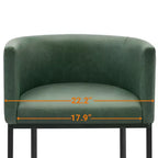 NEWLAYOUT Lot de 2 tabourets de bar hauteur comptoir, hauteur d'assise 61 cm, pour salle à manger, tabourets de bar en cuir PU