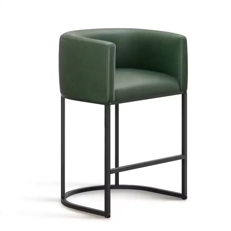 NEWLAYOUT Lot de 2 tabourets de bar hauteur comptoir, hauteur d'assise 61 cm, pour salle à manger, tabourets de bar en cuir PU