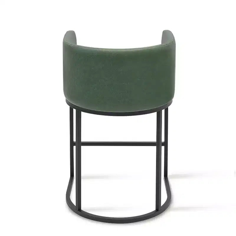 NEWLAYOUT Lot de 2 tabourets de bar hauteur comptoir, hauteur d'assise 61 cm, pour salle à manger, tabourets de bar en cuir PU