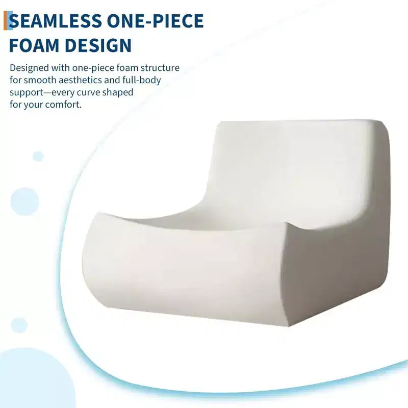 Pouf poire touffeté à la main de 90 cm, causeuse monobloc sans couture en mousse à mémoire de forme imperméable avec une capacité de 400 kg pour le salon et la chambre à coucher