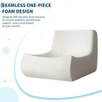 Pouf poire touffeté à la main de 90 cm, causeuse monobloc sans couture en mousse à mémoire de forme imperméable avec une capacité de 400 kg pour le salon et la chambre à coucher