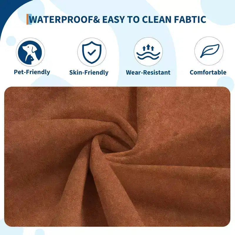 Pouf poire touffeté à la main de 90 cm, causeuse monobloc sans couture en mousse à mémoire de forme imperméable avec une capacité de 400 kg pour le salon et la chambre à coucher