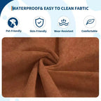 Pouf poire touffeté à la main de 90 cm, causeuse monobloc sans couture en mousse à mémoire de forme imperméable avec une capacité de 400 kg pour le salon et la chambre à coucher