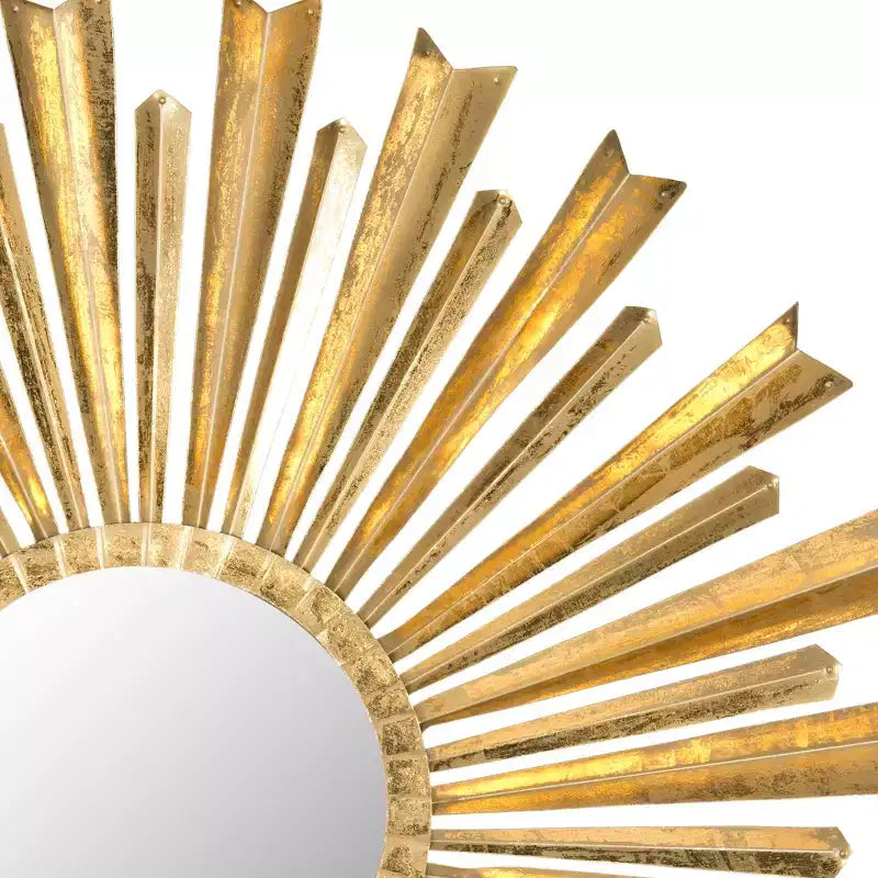 Miroir Sunburst Golden Arrows - 33 x 33 - MIR4027 - Or antique - Safavieh