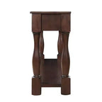 Hostack Table console en bois de 63 po avec 3 tiroirs et 1 étagère inférieure pour entrée et couloir, espresso clair