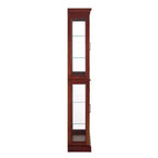 Meuble d'exposition Okak Diapaly, Vitrine avec 6 étagères réglables et portes en verre trempé, Meuble haut pour salon, chambre à coucher