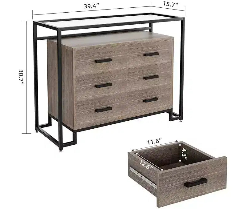 Meubles bas modernes, Casiers de rangement - Comptoir vitré - Table de contrôle de la salle à manger