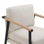 Tabourets de bar modernes Spruce&Spring avec accoudoirs et piètement en métal, lot de 2