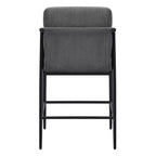 Tabourets de bar modernes Spruce&Spring avec accoudoirs et piètement en métal, lot de 2