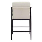 Tabourets de bar modernes Spruce&Spring avec accoudoirs et piètement en métal, lot de 2