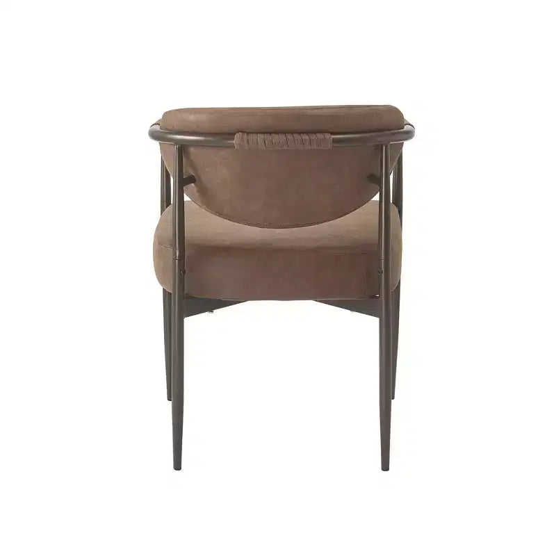 Lot de 2 chaises de salle à manger modernes rembourrées Christopher Knight Home Moriel avec dossier incurvé