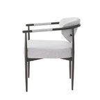 Lot de 2 chaises de salle à manger modernes rembourrées Christopher Knight Home Moriel avec dossier incurvé