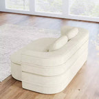 Canapé-lit pliable 2 en 1 de 75 pouces, canapé de sol convertible avec coussin en mousse et couverture multifonctionnelle pour salon, chambre à coucher ou studio