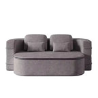 Canapé-lit pliable 2 en 1 de 75 pouces, canapé de sol convertible avec coussin en mousse et couverture multifonctionnelle pour salon, chambre à coucher ou studio