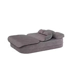 Canapé-lit pliable 2 en 1 de 75 pouces, canapé de sol convertible avec coussin en mousse et couverture multifonctionnelle pour salon, chambre à coucher ou studio