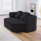 Canapé-lit pliable 2 en 1 de 75 pouces, canapé de sol convertible avec coussin en mousse et couverture multifonctionnelle pour salon, chambre à coucher ou studio