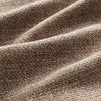 Canapé d'angle et pouf Cloud - Chenille moelleuse, mousse haute densité capitonnée, canapé d'angle compact pour salon
