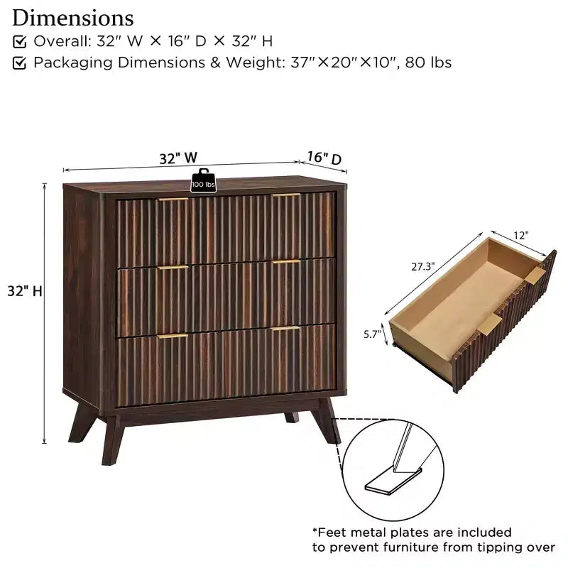 Table de chevet haute cannelée de 81 cm, table d'appoint moderne avec plateau en faux marbre, table d'appoint à 3 tiroirs avec rangement, table de chevet pour chambre à coucher, salon