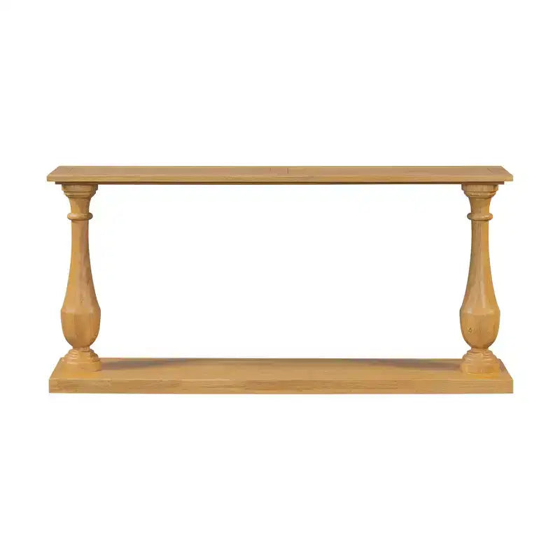 Consoles Bestier pour entrée, table de couloir en bois à 2 niveaux de 152 cm, table de canapé étroite derrière le canapé pour salon, entrée