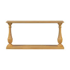 Consoles Bestier pour entrée, table de couloir en bois à 2 niveaux de 152 cm, table de canapé étroite derrière le canapé pour salon, entrée