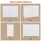 Commode large en bois à 47 tiroirs pour chambre à coucher, longue commode meuble TV pour chambre d'enfant, salon, couloir