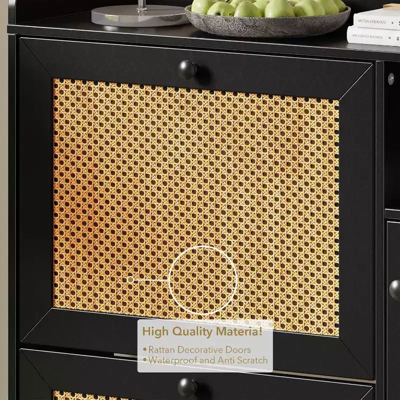 Meuble à chaussures COZONY avec tiroirs basculants, étagères réglables à 3 niveaux pour entrée, design peu encombrant pour l'entrée.