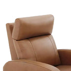 Fauteuil inclinable, pivotant, planant et à bascule en cuir Spruce & Spring avec ports USB