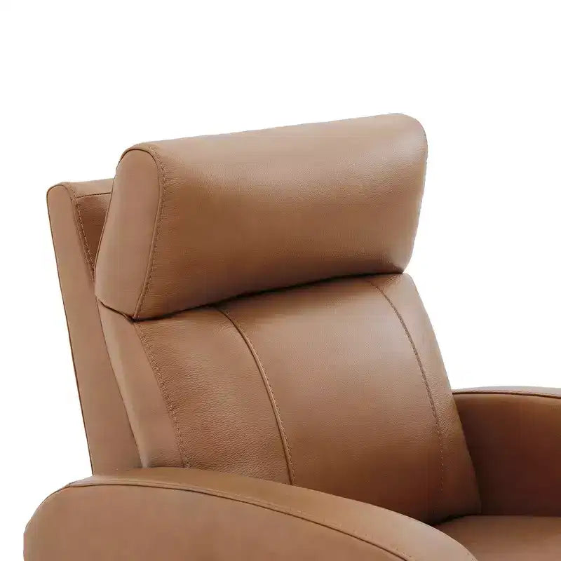 Fauteuil inclinable, pivotant, planant et à bascule en cuir Spruce & Spring avec ports USB