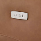 Fauteuil inclinable, pivotant, planant et à bascule en cuir Spruce & Spring avec ports USB