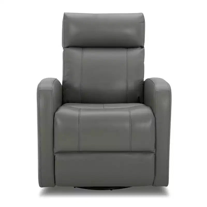 Fauteuil inclinable, pivotant, planant et à bascule en cuir Spruce & Spring avec ports USB