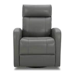 Fauteuil inclinable, pivotant, planant et à bascule en cuir Spruce & Spring avec ports USB