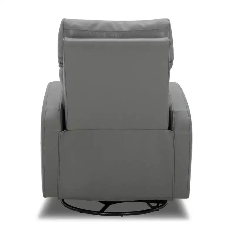 Fauteuil inclinable, pivotant, planant et à bascule en cuir Spruce & Spring avec ports USB