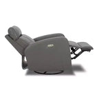 Fauteuil inclinable, pivotant, planant et à bascule en cuir Spruce & Spring avec ports USB
