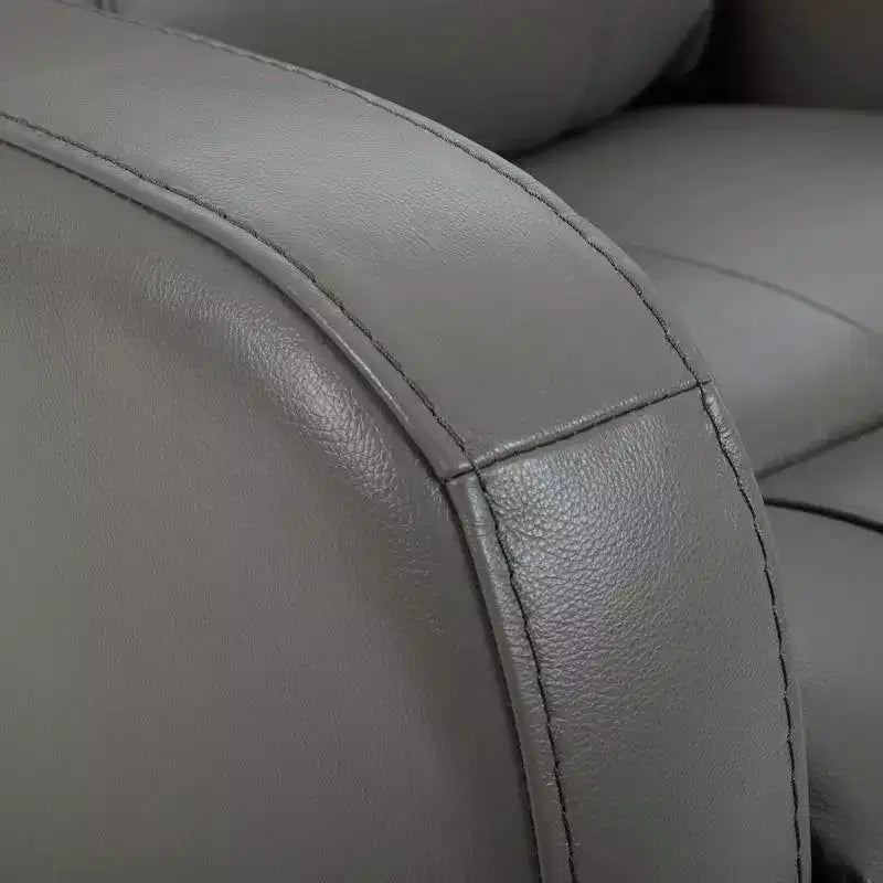 Fauteuil inclinable, pivotant, planant et à bascule en cuir Spruce & Spring avec ports USB