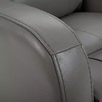 Fauteuil inclinable, pivotant, planant et à bascule en cuir Spruce & Spring avec ports USB