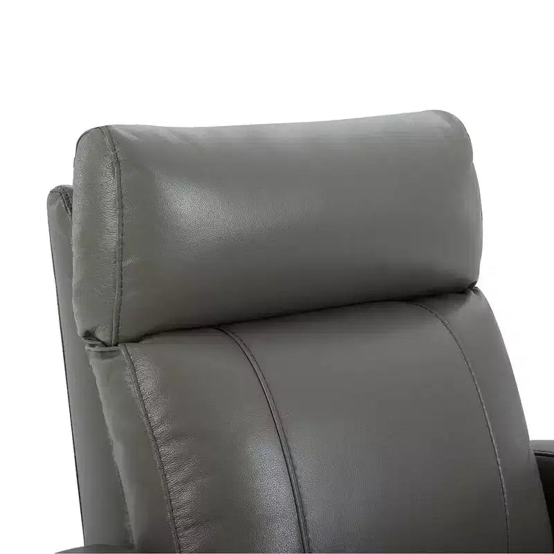 Fauteuil inclinable, pivotant, planant et à bascule en cuir Spruce & Spring avec ports USB