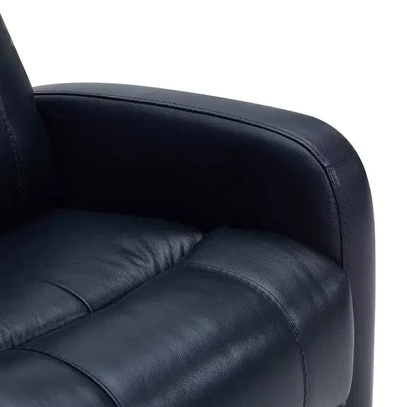 Fauteuil inclinable, pivotant, planant et à bascule en cuir Spruce & Spring avec ports USB