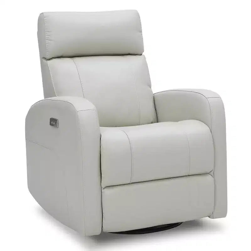 Fauteuil inclinable, pivotant, planant et à bascule en cuir Spruce & Spring avec ports USB