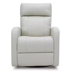 Fauteuil inclinable, pivotant, planant et à bascule en cuir Spruce & Spring avec ports USB