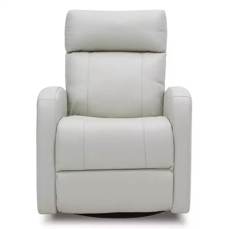 Fauteuil inclinable, pivotant, planant et à bascule en cuir Spruce & Spring avec ports USB