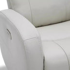 Fauteuil inclinable, pivotant, planant et à bascule en cuir Spruce & Spring avec ports USB
