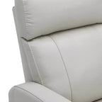 Fauteuil inclinable, pivotant, planant et à bascule en cuir Spruce & Spring avec ports USB