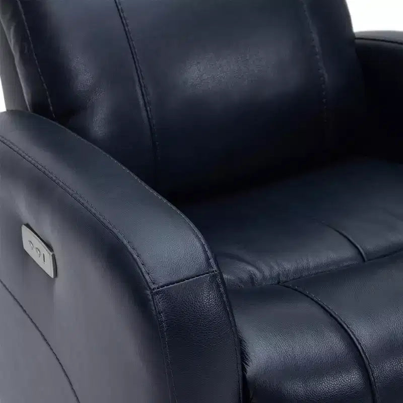 Fauteuil inclinable, pivotant, planant et à bascule en cuir Spruce & Spring avec ports USB