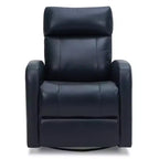 Fauteuil inclinable, pivotant, planant et à bascule en cuir Spruce & Spring avec ports USB