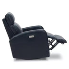 Fauteuil inclinable, pivotant, planant et à bascule en cuir Spruce & Spring avec ports USB