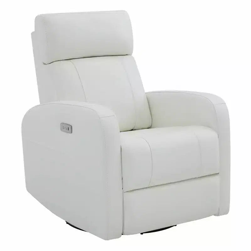 Fauteuil inclinable, pivotant, planant et à bascule en cuir Spruce & Spring avec ports USB
