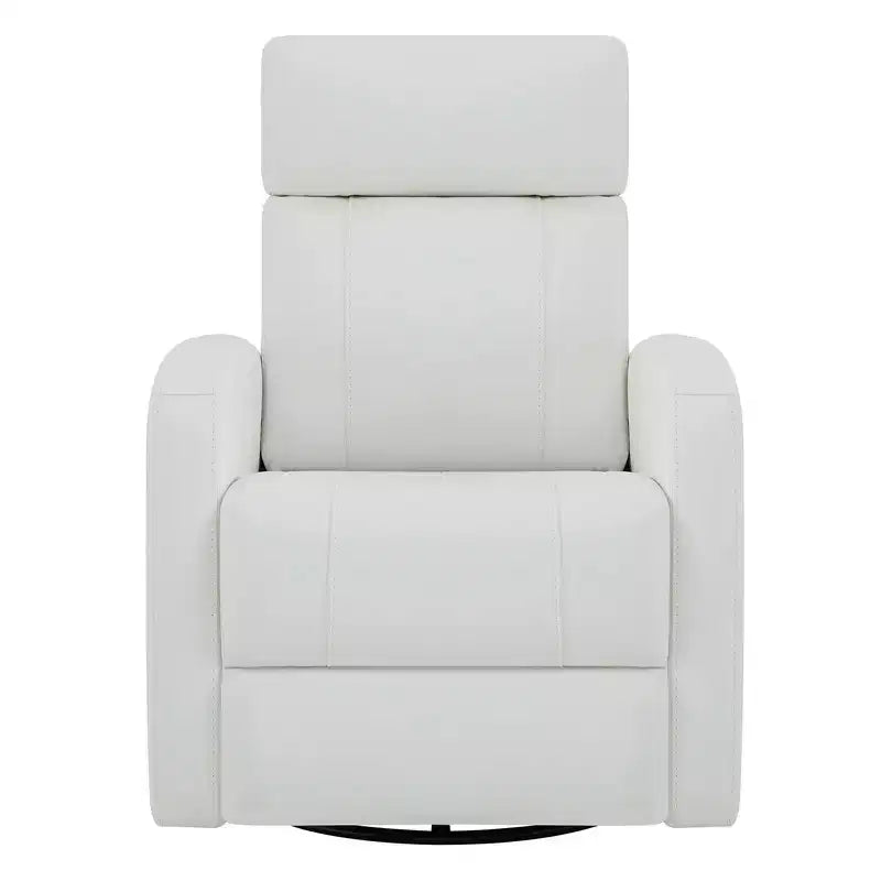 Fauteuil inclinable, pivotant, planant et à bascule en cuir Spruce & Spring avec ports USB